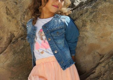 Σετ με τύπωμα για κορίτσι | ΝΕΟΝ ΠΟΡΤΟΚΑΛΙ - Energiers - 